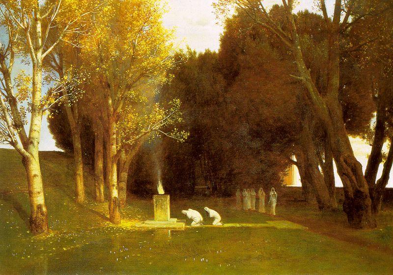 Arnold Bocklin The Sacred Wood oil painting picture